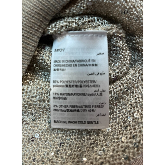 inc international concepts Short sleeve gold sweater with sequins (0225) - Picture 3 of 7